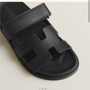 Hermes Black Sandals